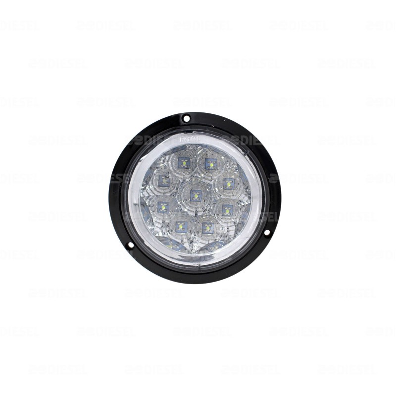 PLAFÓN 12V 9LED CRISTAL/HUMO 7115 C/A