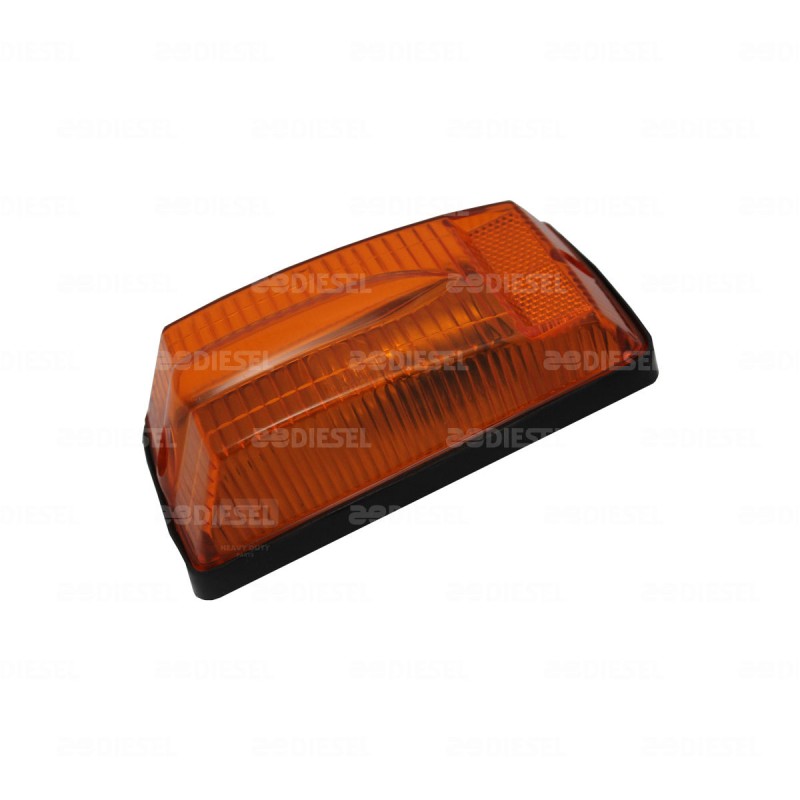 PLAFÓN 12V ÁMBAR CASETA C/FOCO