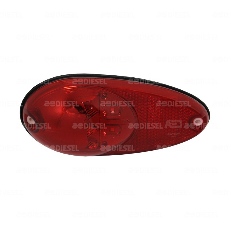 PLAFON 24V LED ROJO LAT 2 F C/C G7=9225