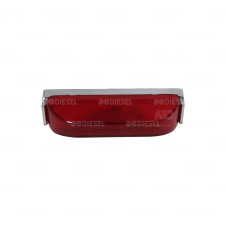 PLAFON ROJO FOCO CROMO 19002