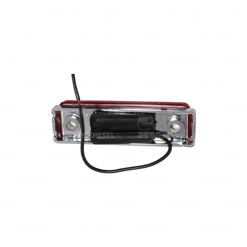 PLAFON ROJO FOCO CROMO 19002