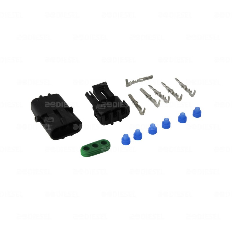 CONECTOR KIT 3 VIAS PACKARD HEMBRA MACHO