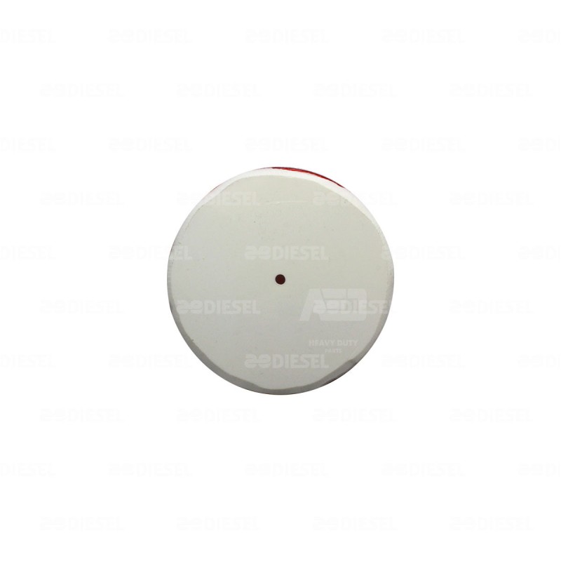 REFLEJANTE ROJO 3"1/4 REDONDO CON BARRENO