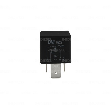 RELEVADOR 24V 4T 70A AUX C/S