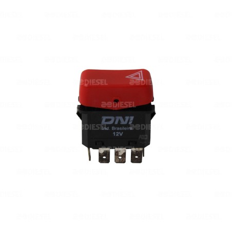 INTERRUPTOR 1 PASO 8 TERMINALES 12V EMERGENCIA VIAGGIO