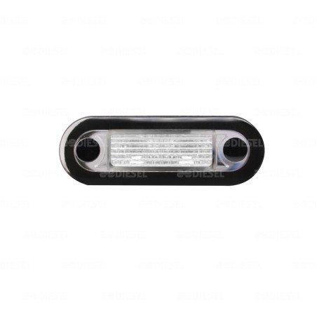 PLAFÓN 12V 2LED AZUL MICA BLANCO CORTESIA