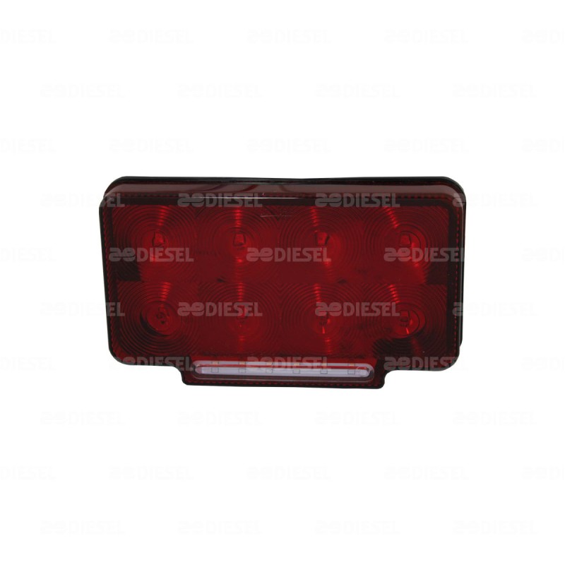 PLAFÓN 12/24V 14LED ROJO CON REVERSA