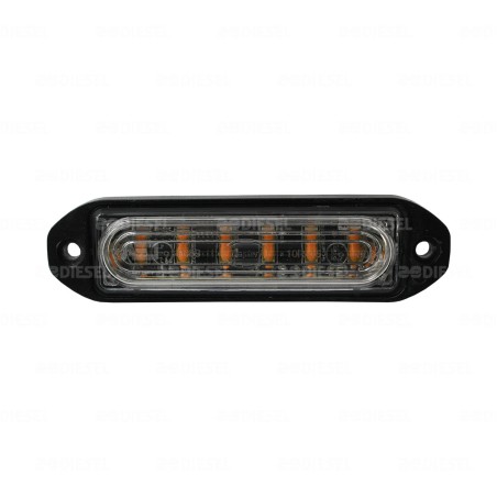 PLAFÓN 12/24V ÁMBAR ESTROBO