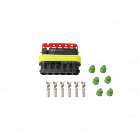 CONECTOR 6 VIAS MACHO C/T
