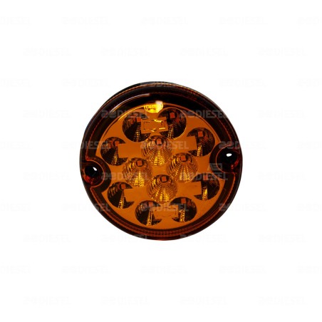 PLAFÓN 12/24V LED ÁMBAR 95MM