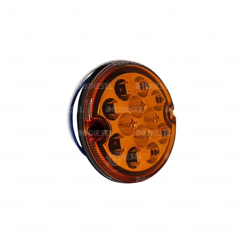 PLAFÓN 12/24V LED ÁMBAR 95MM