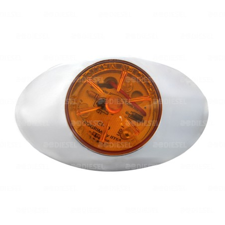 PLAFÓN 12V LED ÁMBAR ELIPTICO P10LS