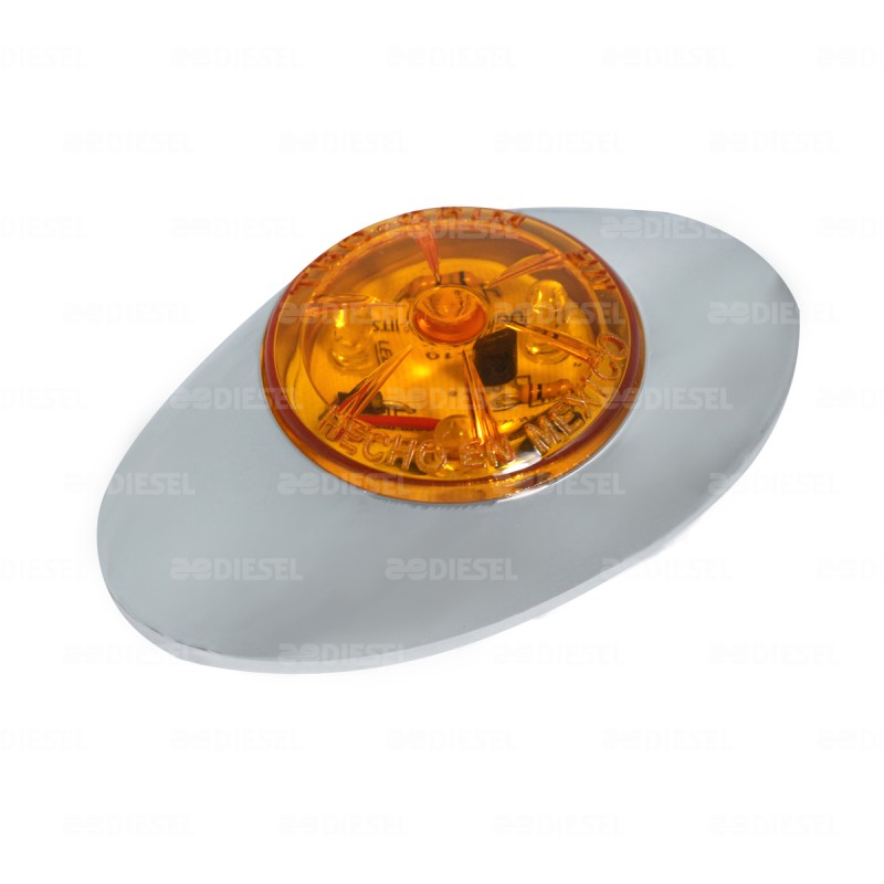 PLAFÓN 12V LED ÁMBAR ELIPTICO P10LS