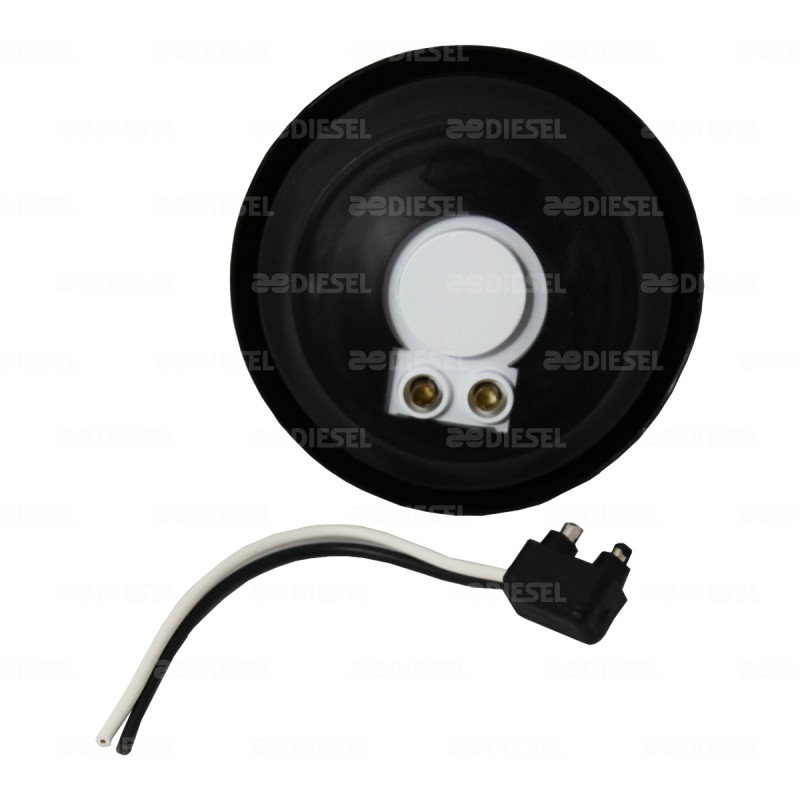 PLAFÓN 12/24V 6 LED 2 1/2"  ROJO GOMA FIJA