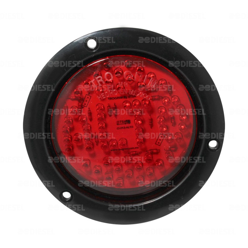 PLAFÓN 12V LED 4" ALTO B/NEGRA OISA