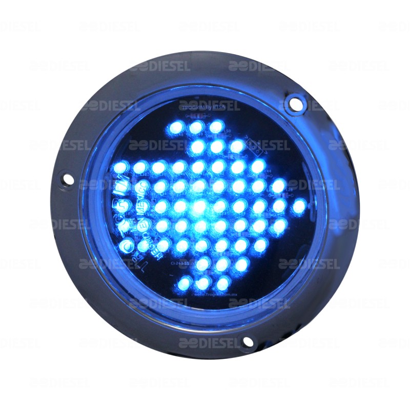 PLAFÓN 12V AZUL ESTROBO FLECHA