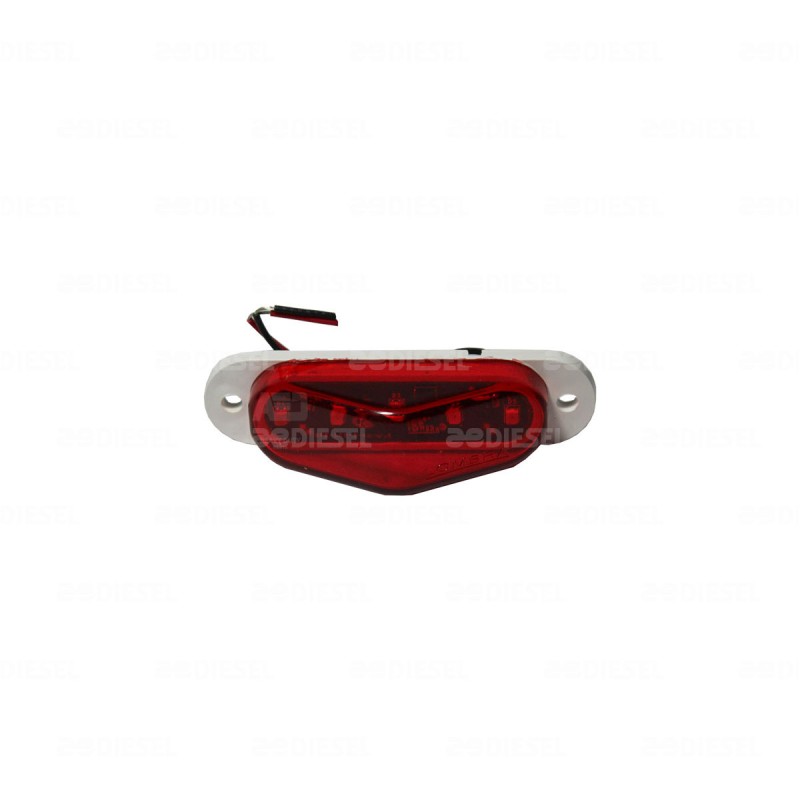 PLAFÓN 12V 5 LED ROJO MINI TRIANGULO