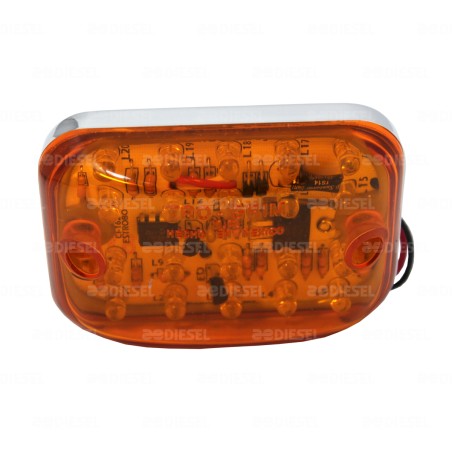 PLAFÓN 12V 20LED ÁMBAR ESTROBO P162 LS