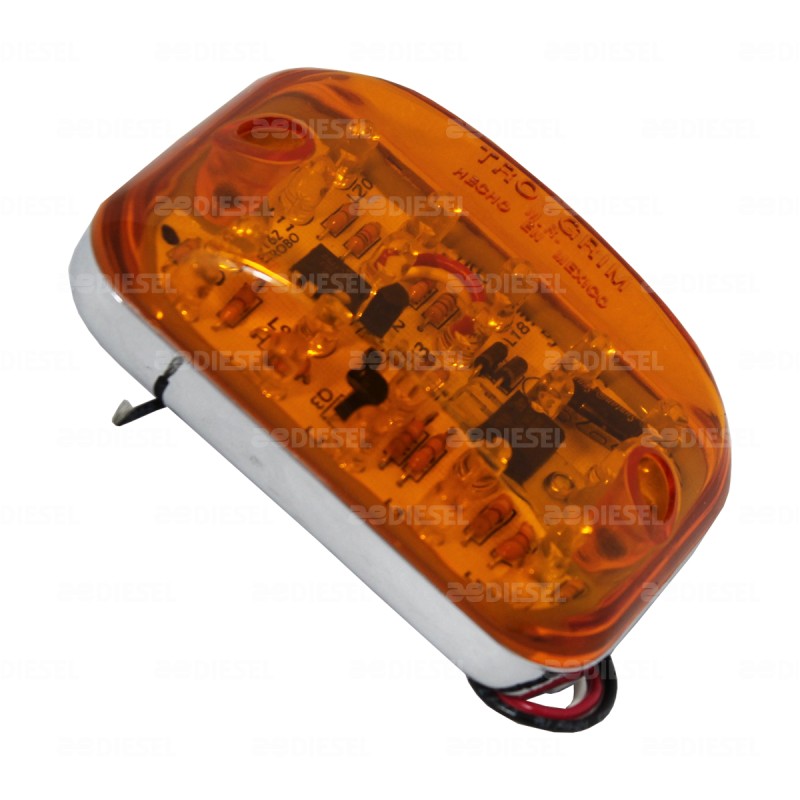 PLAFÓN 12V 20LED ÁMBAR ESTROBO P162 LS