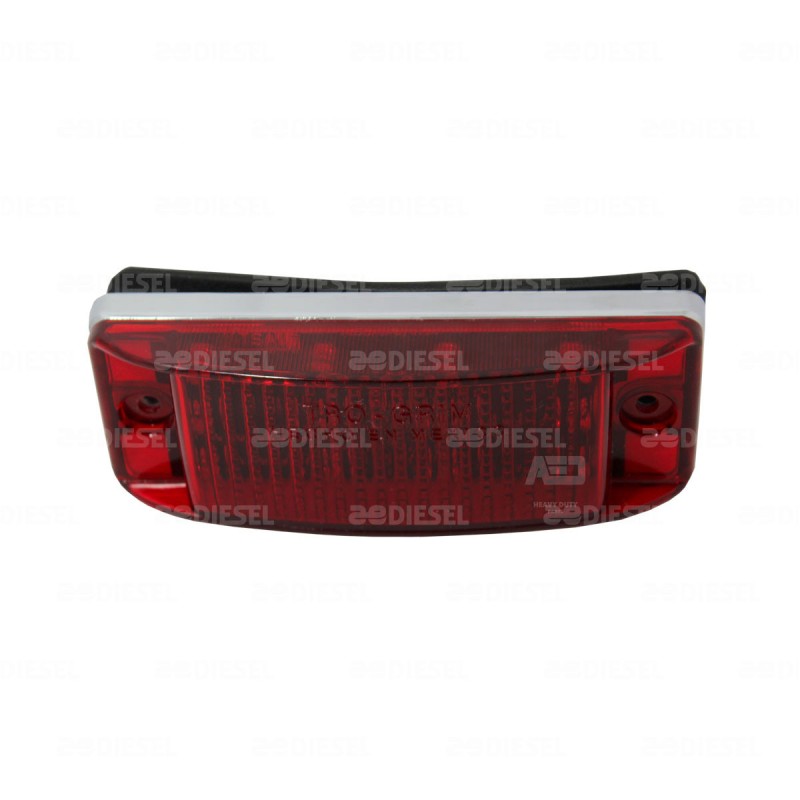 PLAFÓN 12/24V 12 LED ROJO LATERAL RECTANG