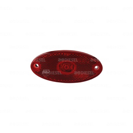 PLAFÓN 12/24V 2 LED ROJO LAT