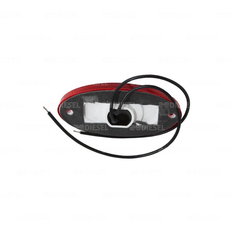 PLAFÓN 12/24V 2 LED ROJO LAT