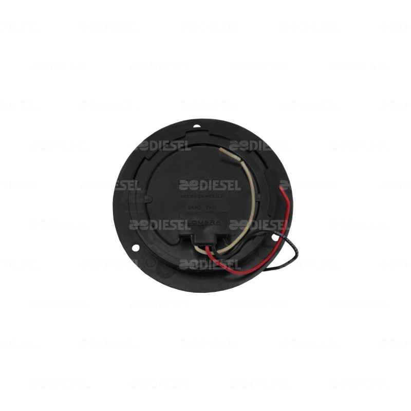 PLAFÓN 12V 7LED ÁMBAR 4" BRIDA NG C/C