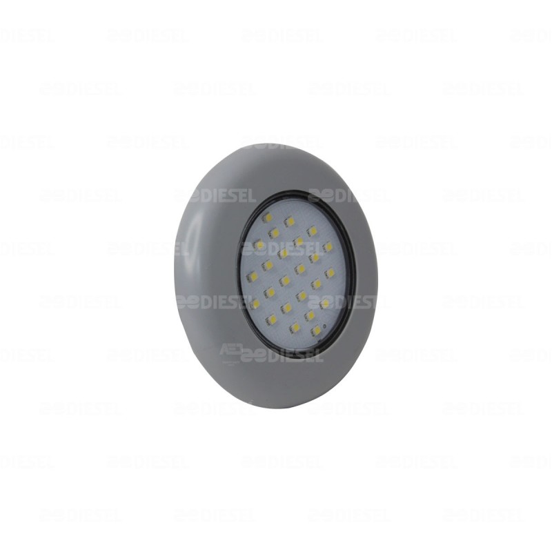 LÁMPARA 12V 24LED 100mm BLANCO LUZ INTERIOR