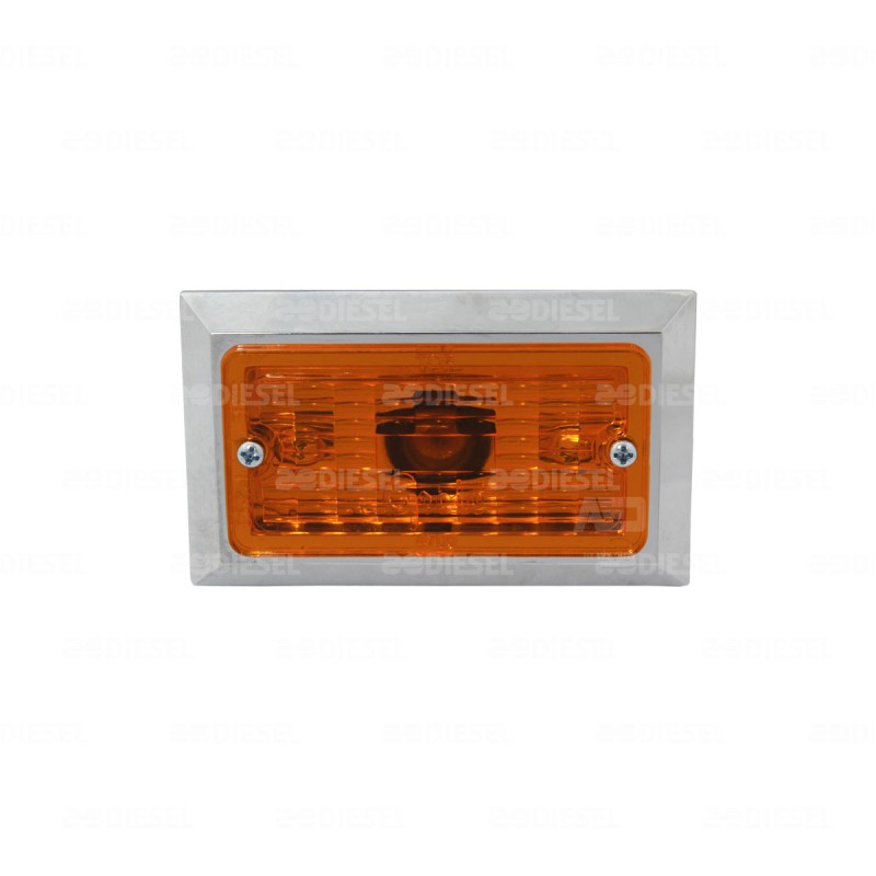 PLAFÓN 12V ÁMBAR CUADRADO LATERAL GROTE 4705