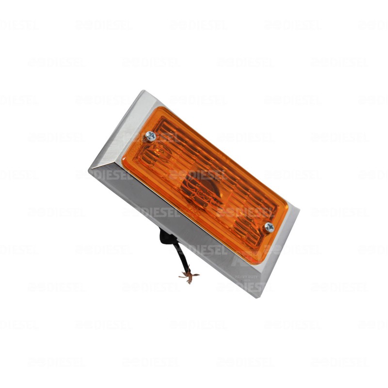 PLAFÓN 12V ÁMBAR CUADRADO LATERAL GROTE 4705