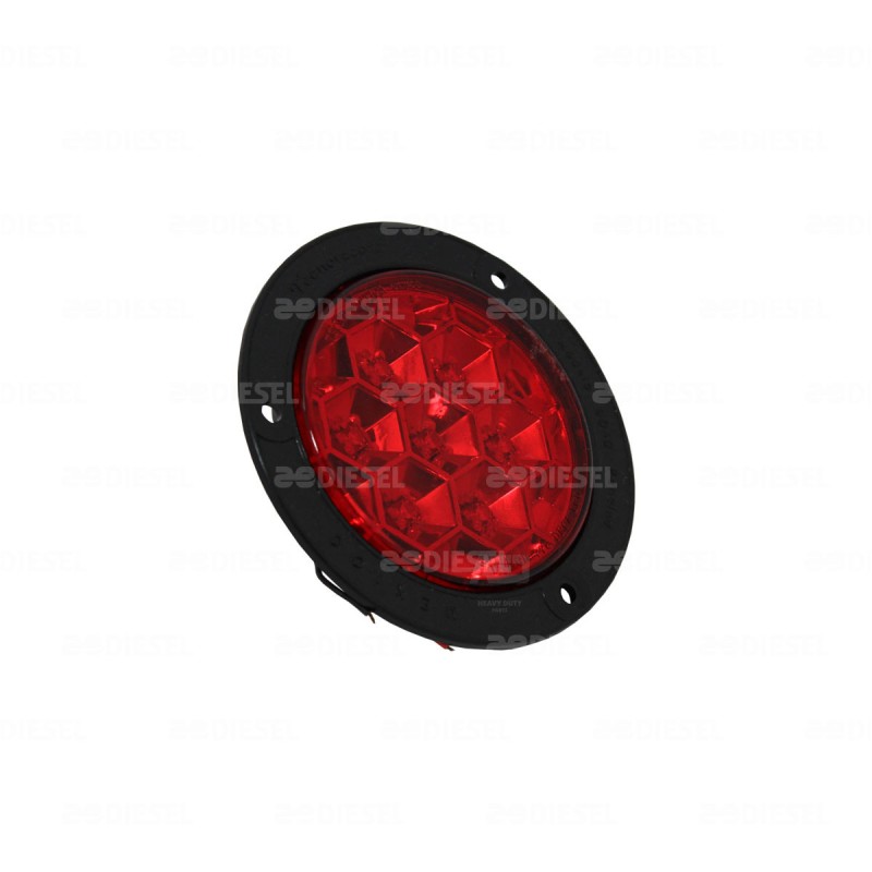 PLAFÓN 12V LED ROJO EMBUTIRTIR ESTROBO