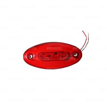 PLAFÓN 12V 5 LED ROJO ZEPELIN INTER I