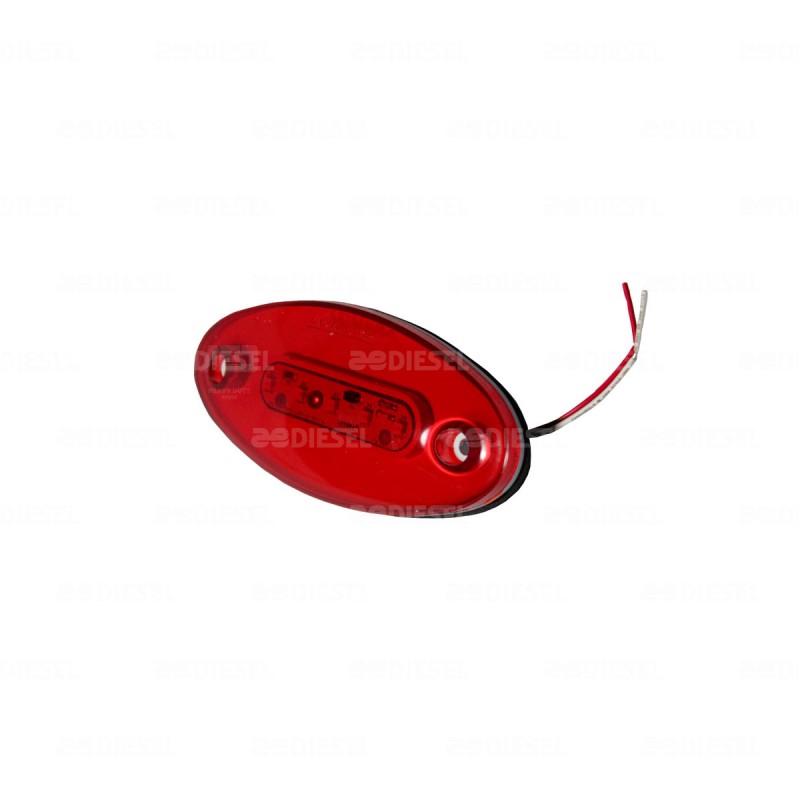 PLAFÓN 12V 5 LED ROJO ZEPELIN INTER I