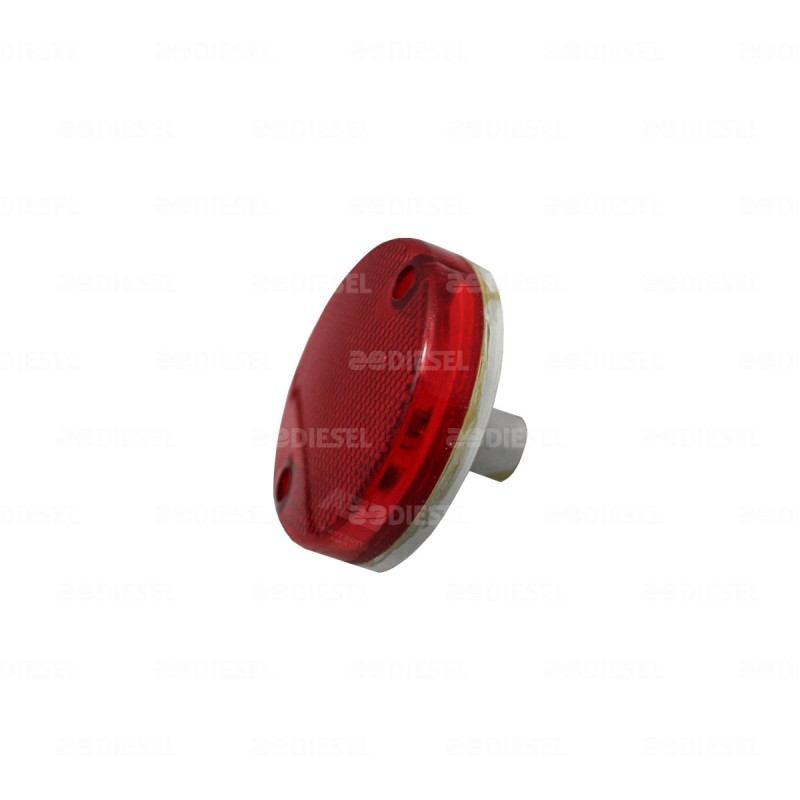 PLAFÓN 24V 12 LED ROJO 70MM DES