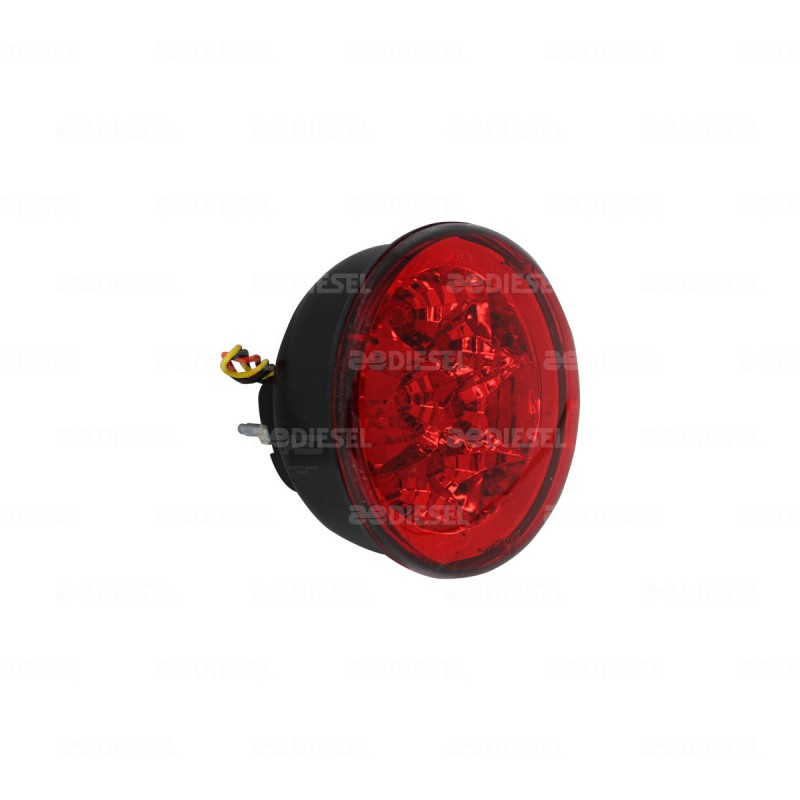 PLAFÓN 12V 9 LED ROJO 125MM 2P
