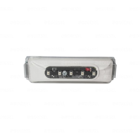 PLAFÓN 12V 5LED ROJO/CRISTAL PEQUEÑO CR