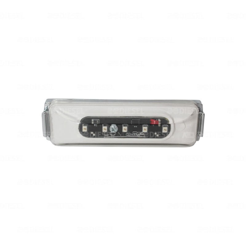 PLAFÓN 12V 5 LED ÁMBAR/CRIST PEQUEÑO CR