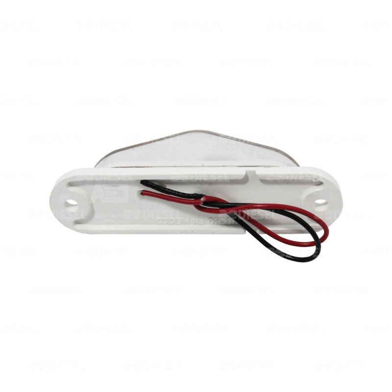 PLAFÓN 12V 5LED ROJO/CRISTAL PIRÁMIDE