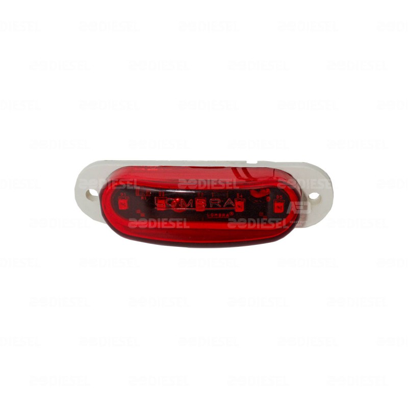 PLAFÓN 12V 5 LED ROJO PLANO