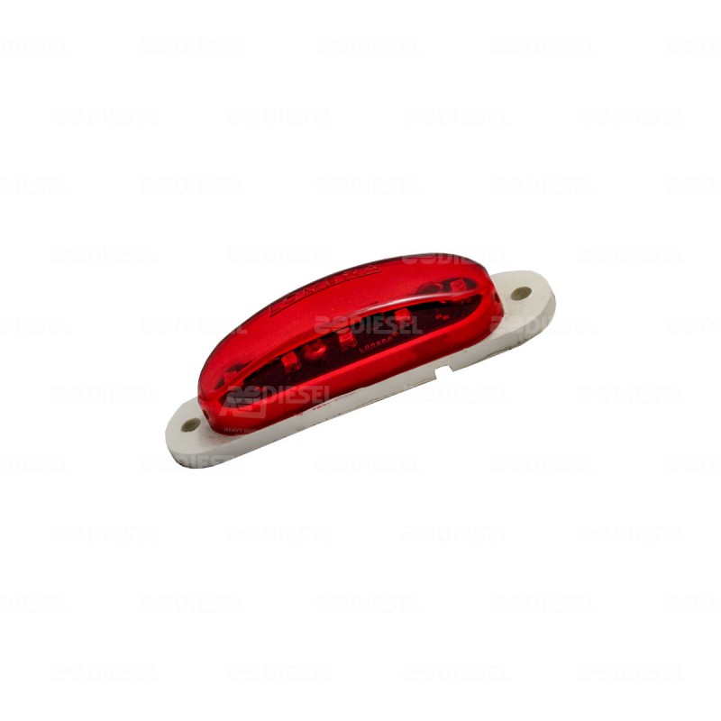 PLAFÓN 12V 5 LED ROJO PLANO