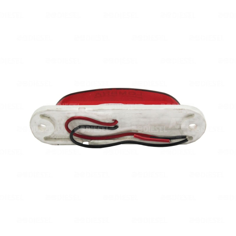 PLAFÓN 12V 5 LED ROJO PLANO