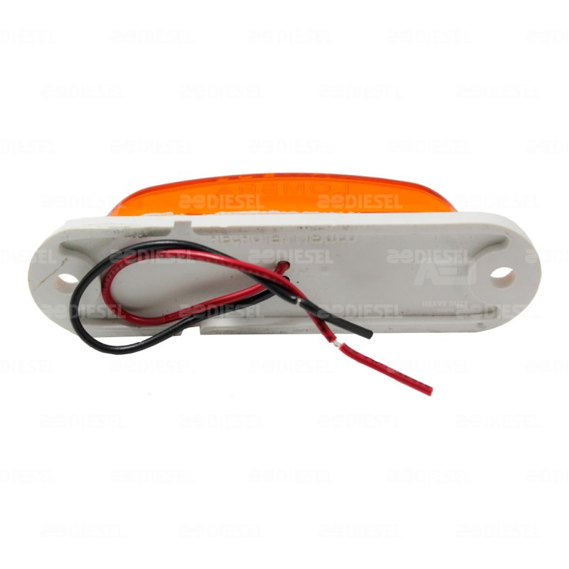 PLAFÓN 12V 5 LED ÁMBAR PLANO