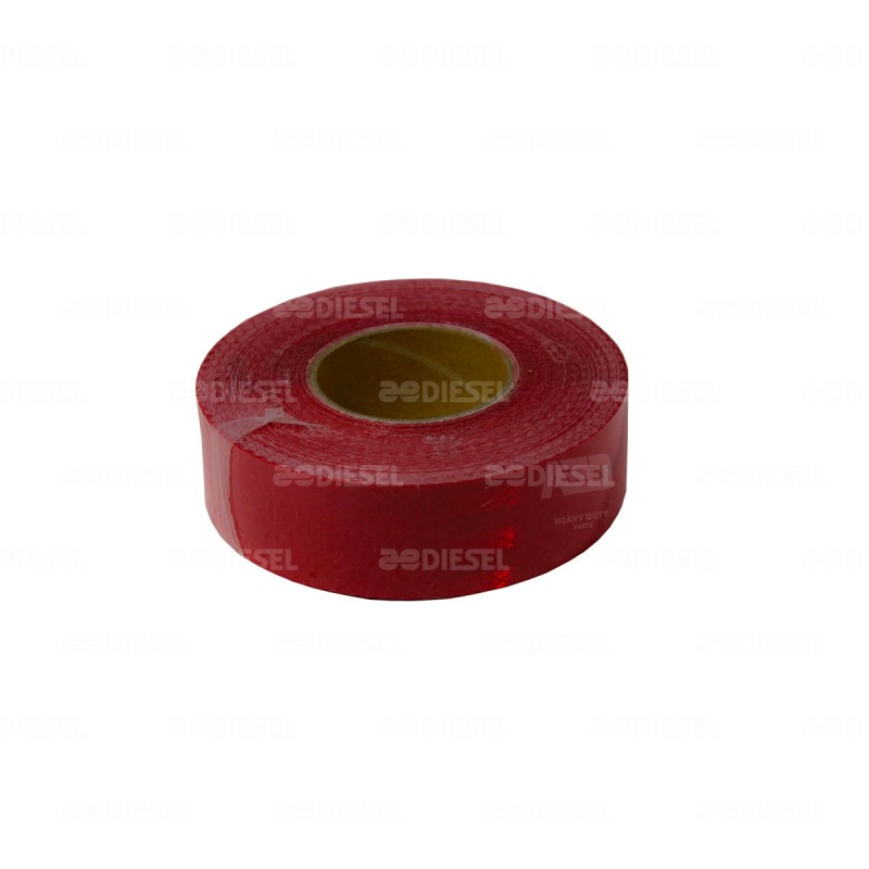 CINTA REFLEJANTE ROJA 5CMX45m