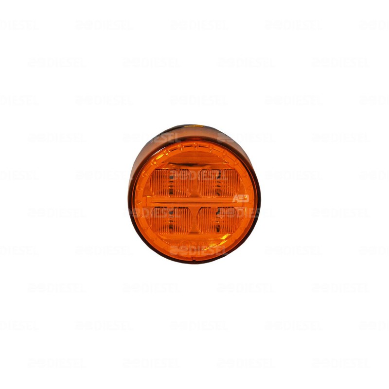 PLAFÓN 12/24V LED ÁMBAR 70MM