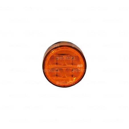 PLAFÓN 12/24V LED ÁMBAR 70MM