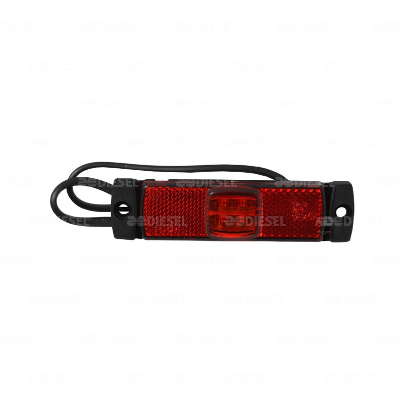 PLAFÓN 12/24V 4LED ROJO LAT