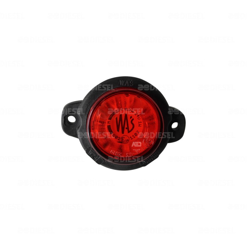 PLAFÓN 12/24V LED ROJO 60MM RTADO
