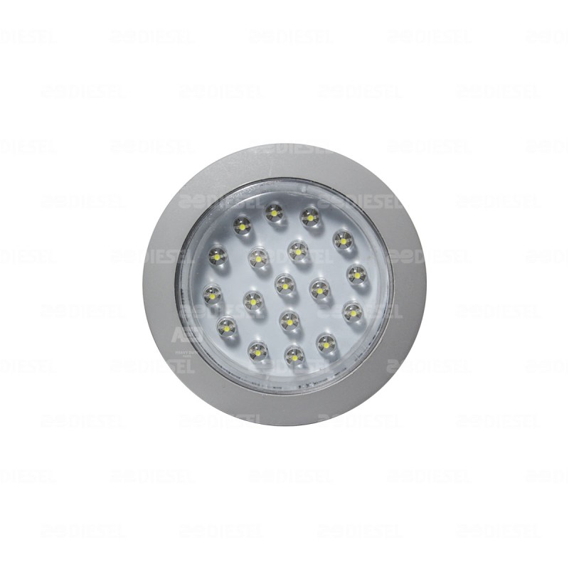 LÁMPARA 12V 18LED LUZ INTERIOR BLANCO 55MM