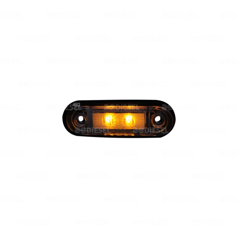 PLAFÓN 12/24V 2 LED ÁMBAR DINA