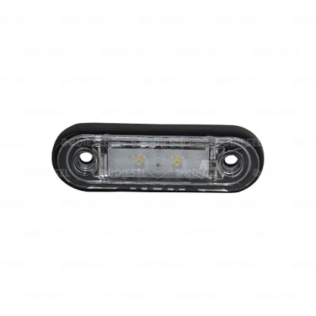 PLAFÓN 12/24V 2LED BLANCO CRISTAL DINA